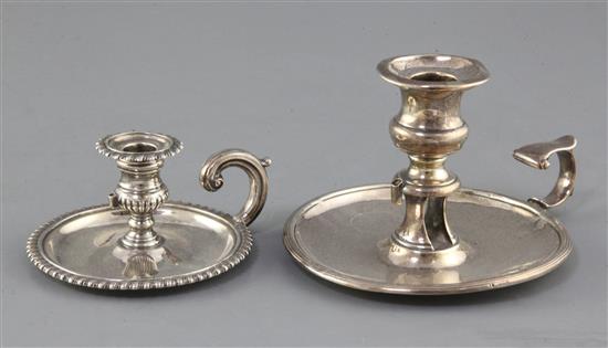 A William IV silver circular chamberstick by John Angel II & Joseph Angell I, gross 12 oz.